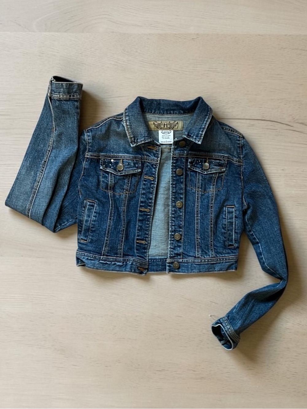 Hint Jeans Denim Jacket Size Large